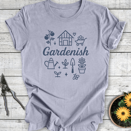 Printify T-Shirt Heather Blue / S Gardenish