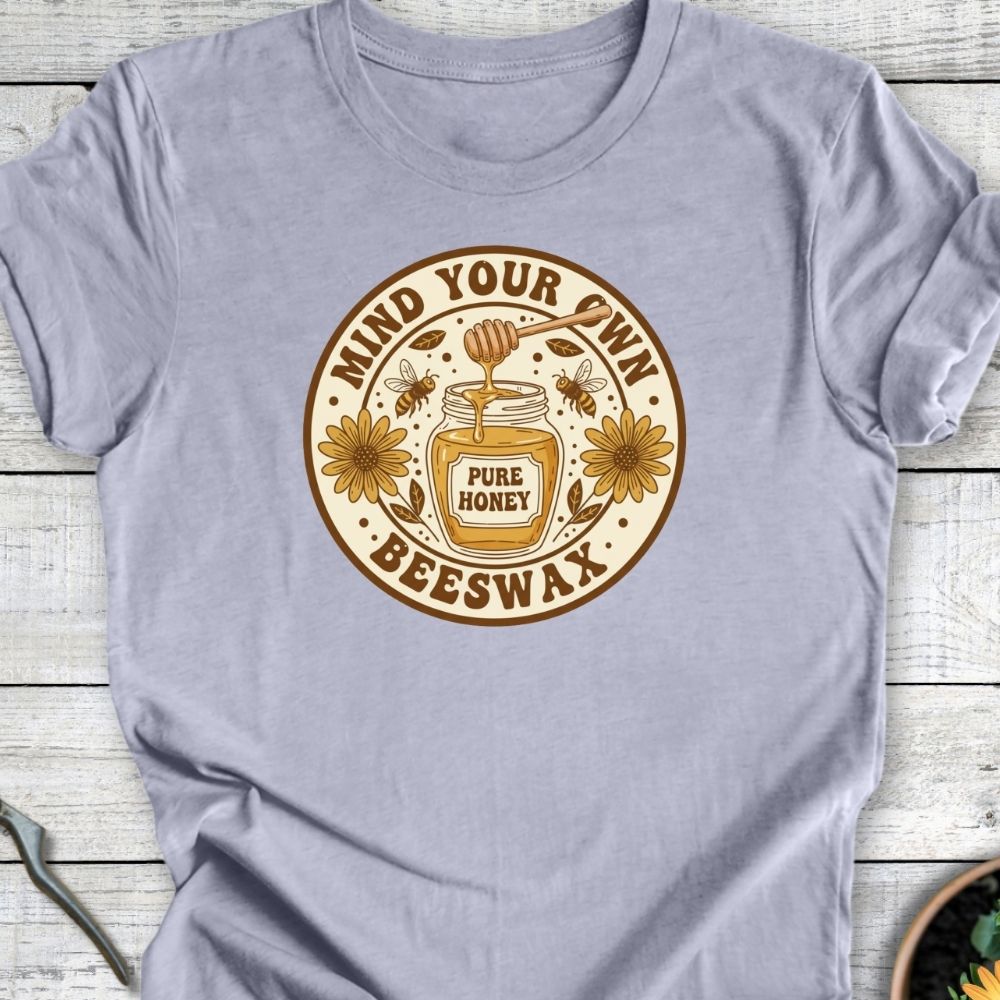 Printify T-Shirt Heather Blue / S Mind Your Beeswax