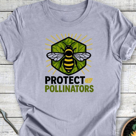 Printify T-Shirt Heather Blue / S Protect the Pollinators