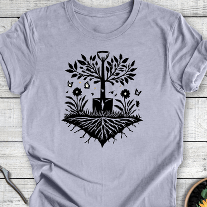 Printify T-Shirt Heather Blue / S Rooted in Growth