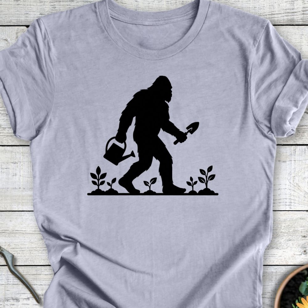 Printify T-Shirt Heather Blue / S Squatch Gardener T-Shirt