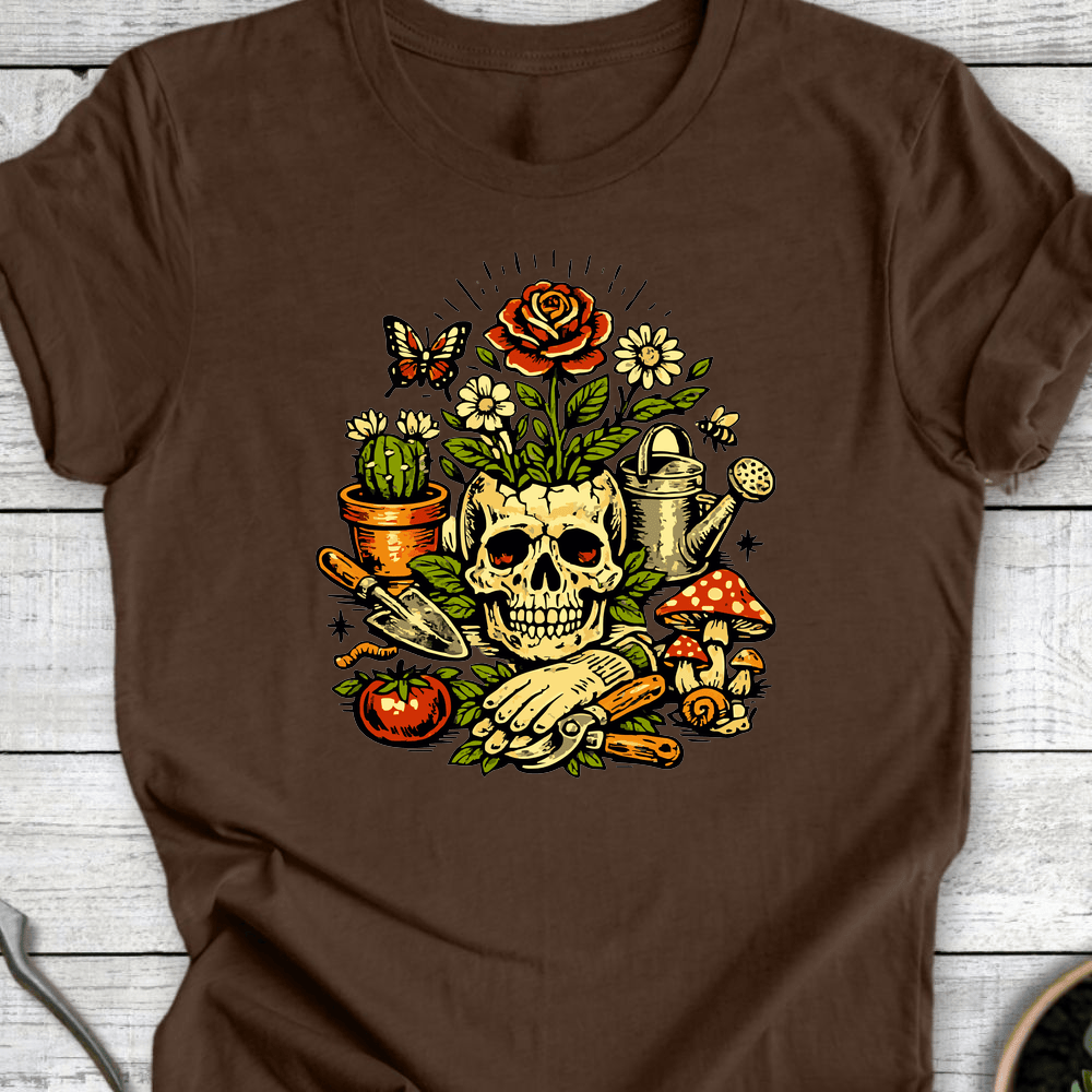 Printify T-Shirt Heather Brown / S Bloom from Bones T-Shirt