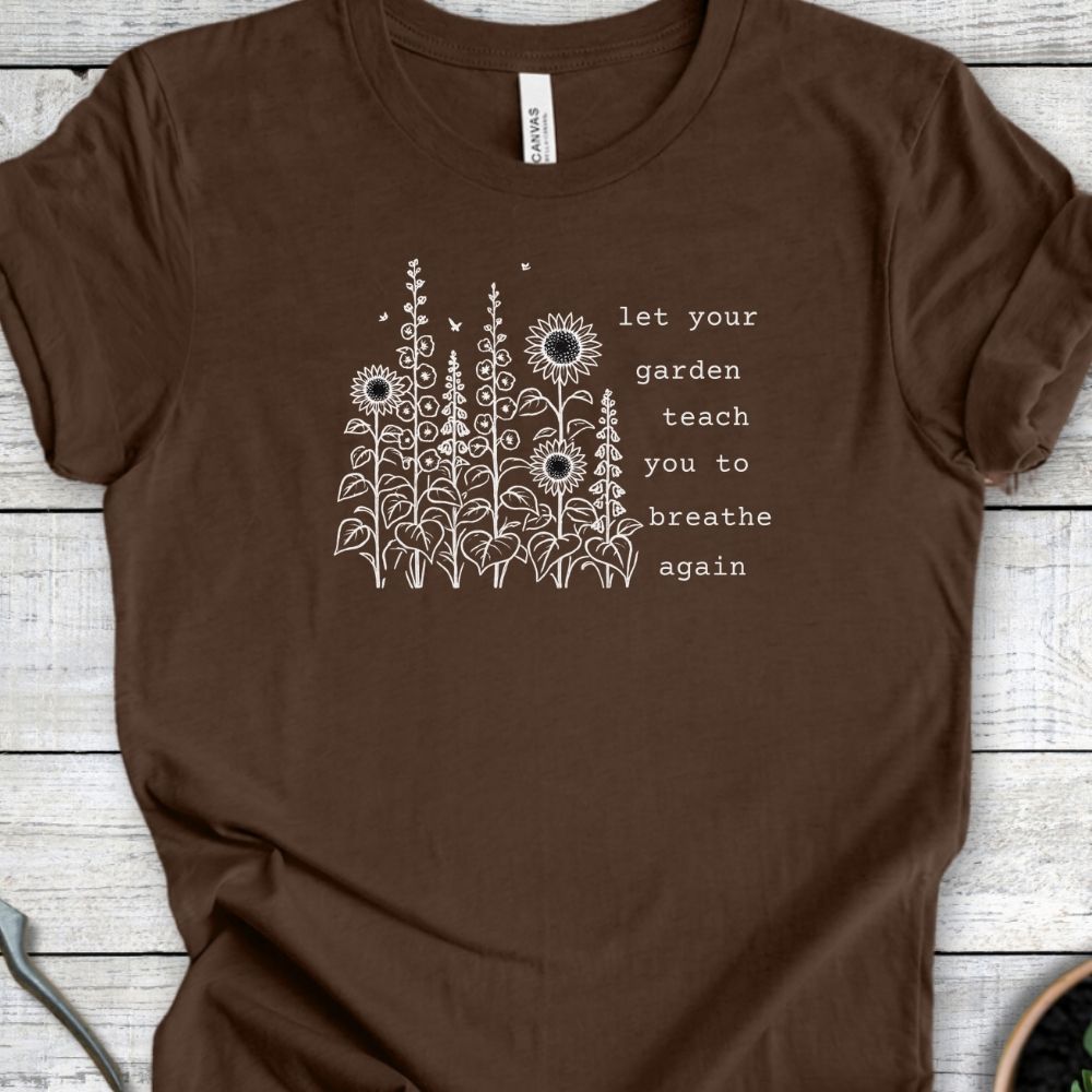 Printify T-Shirt Heather Brown / S breathe again T-Shirt