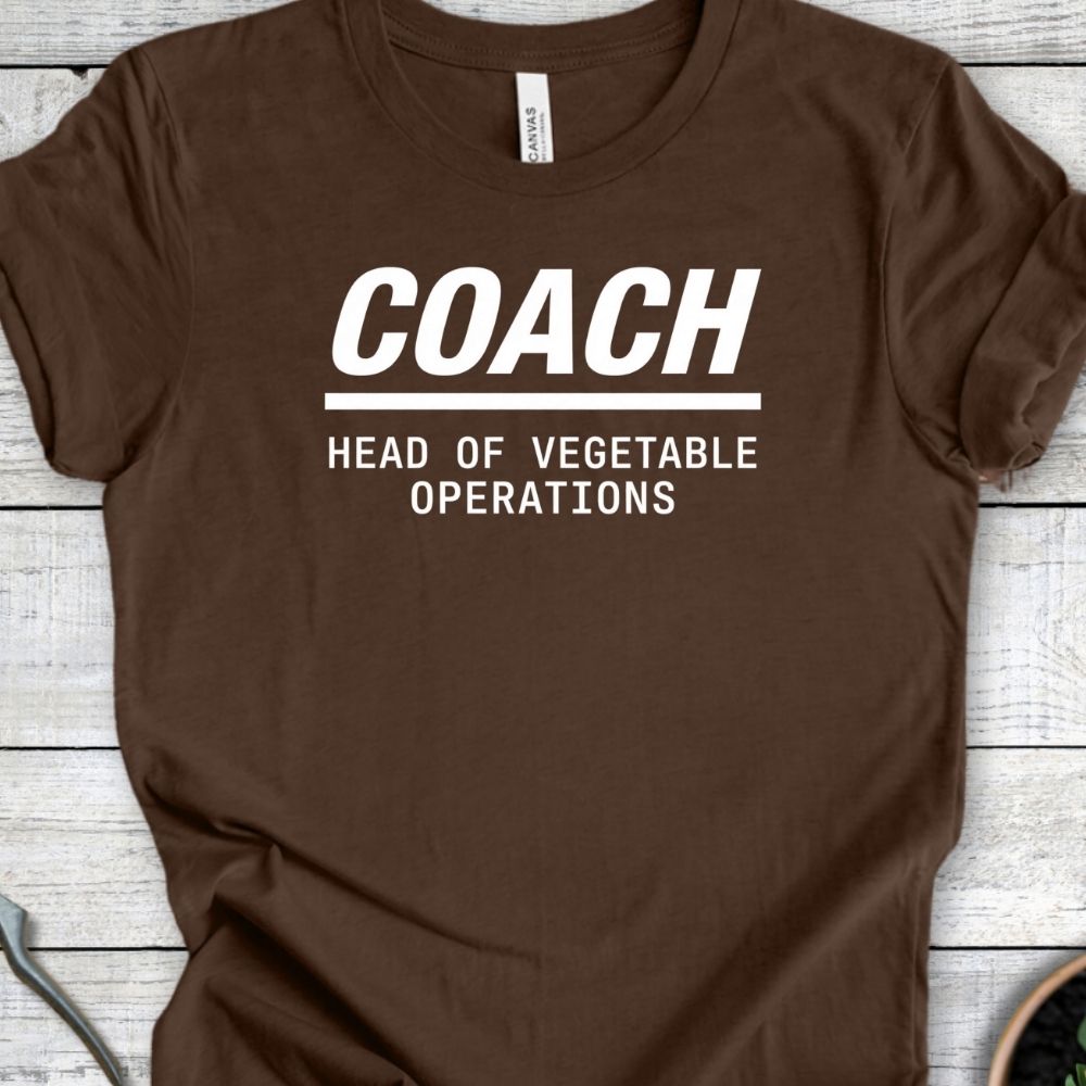 Printify T-Shirt Heather Brown / S Coach T-Shirt