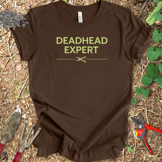 Printify T-Shirt Heather Brown / S Deadhead Expert