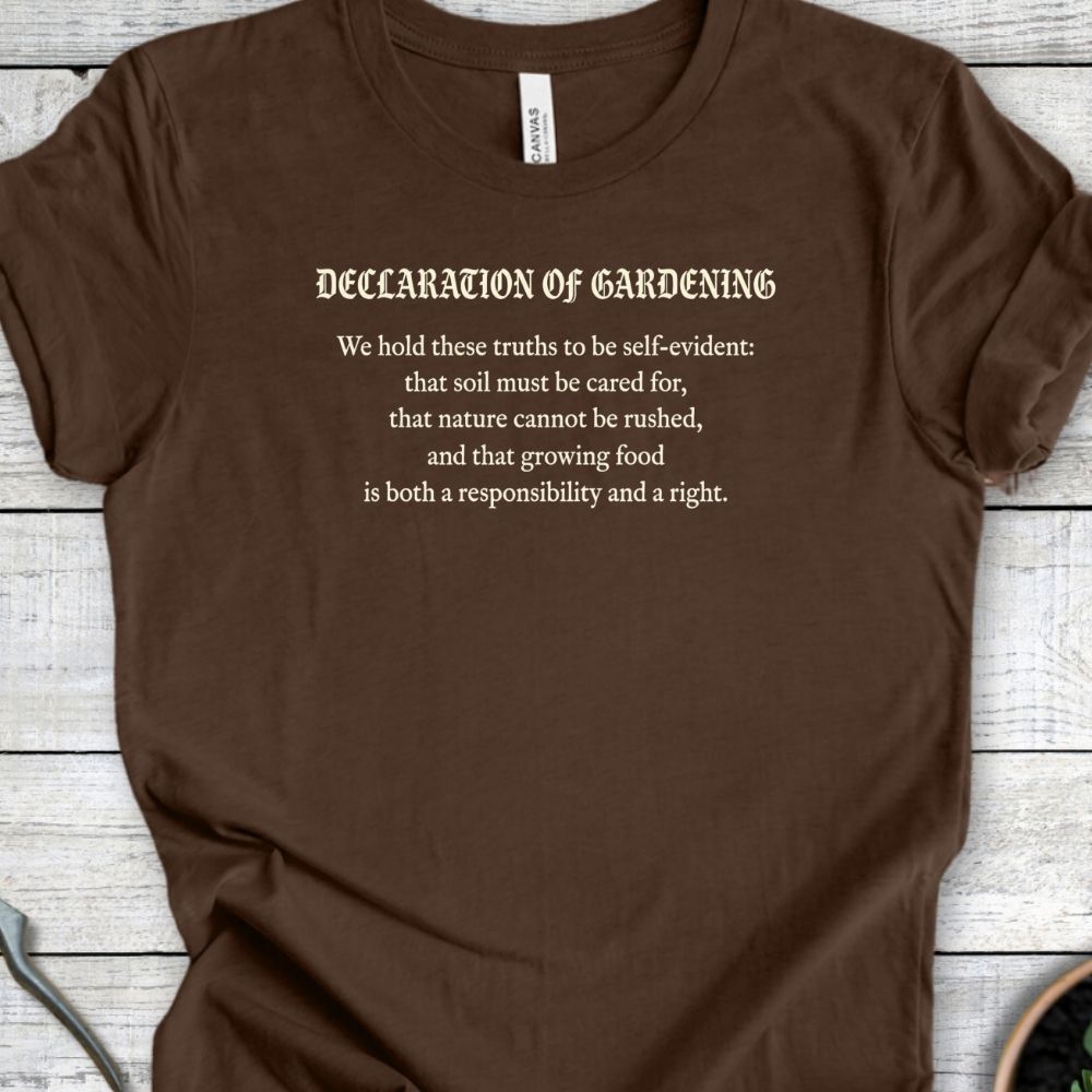 Printify T-Shirt Heather Brown / S Declaration T-Shirt