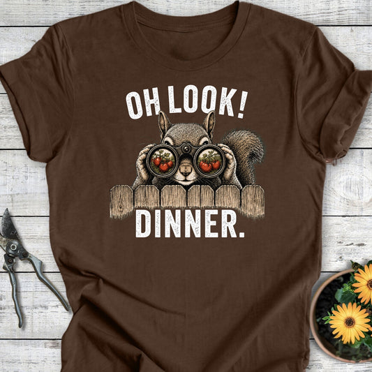 Printify T-Shirt Heather Brown / S Dinner T-Shirt