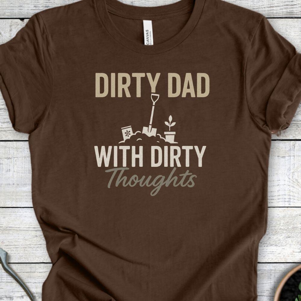 Printify T-Shirt Heather Brown / S Dirty Dad