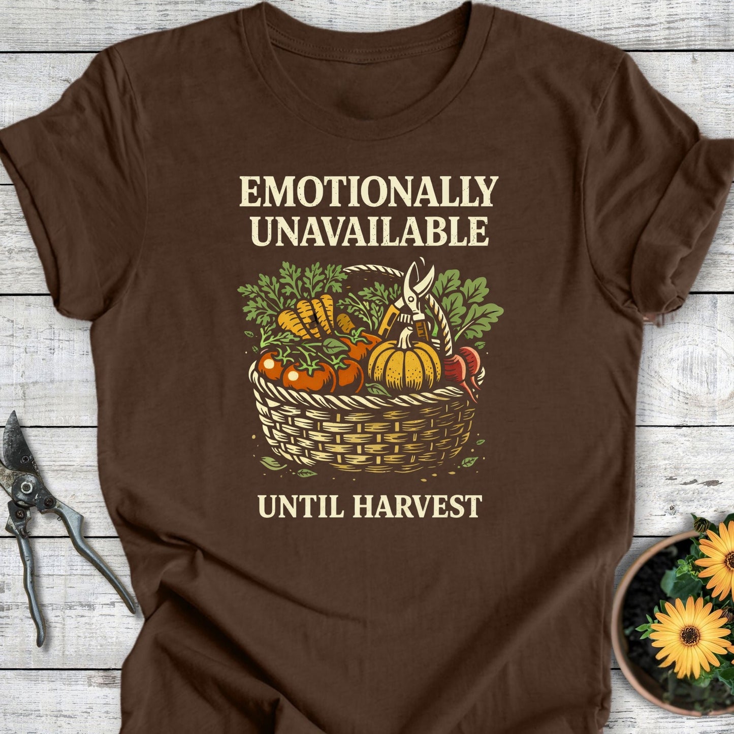 Printify T-Shirt Heather Brown / S Emotionally Unavilable II T-Shirt