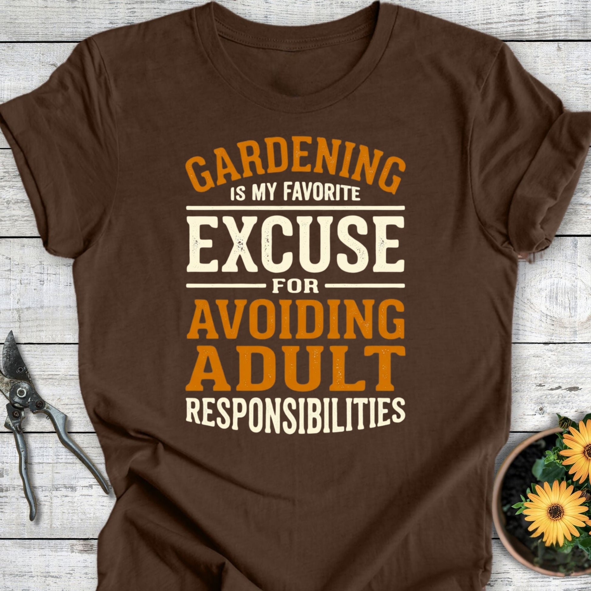 Printify T-Shirt Heather Brown / S Favorite Excuse T-Shirt