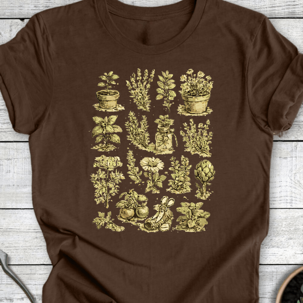 Printify T-Shirt Heather Brown / S Garden Specimen T-Shirt