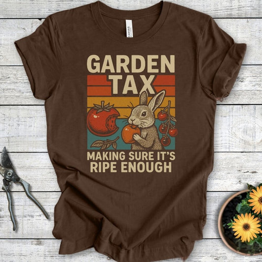 Printify T-Shirt Heather Brown / S Garden Tax