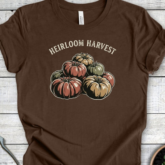 Printify T-Shirt Heather Brown / S Heirloom Harvest T-Shirt