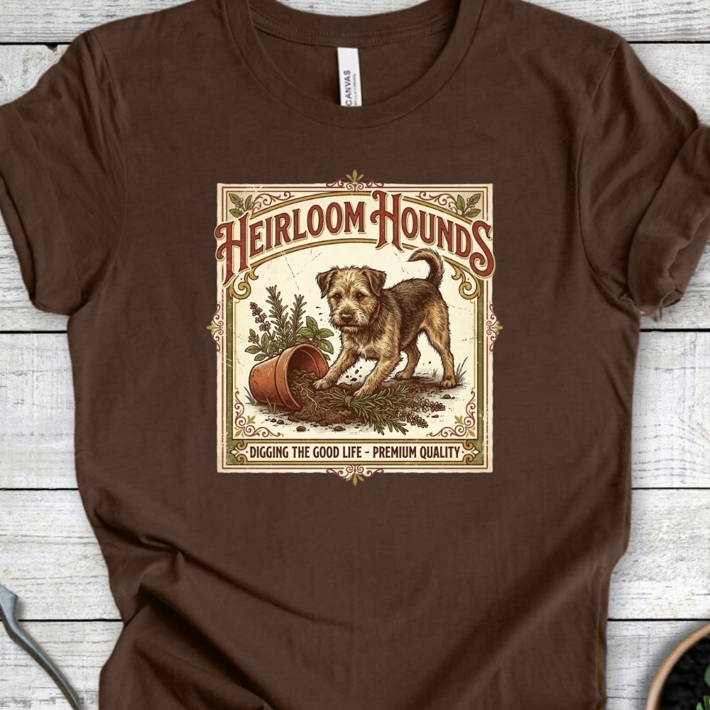 Printify T-Shirt Heather Brown / S Heirloom Hounds T-Shirt