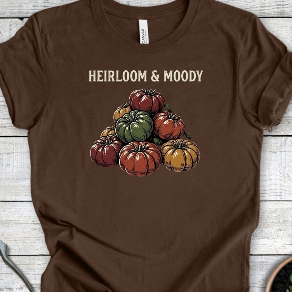 Printify T-Shirt Heather Brown / S Heirloom & Moody T-Shirt