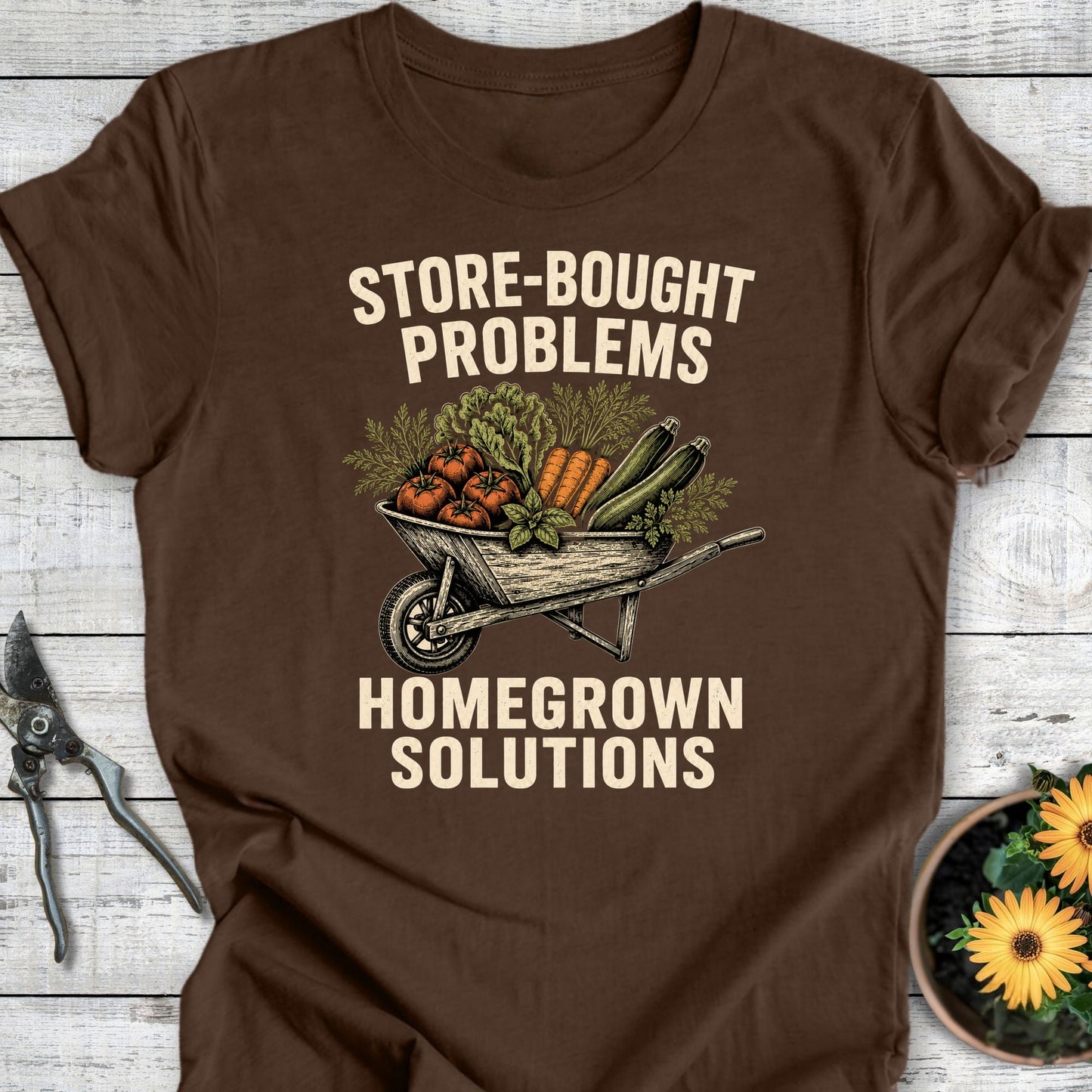 Printify T-Shirt Heather Brown / S Homegrown Solutions T-Shirt