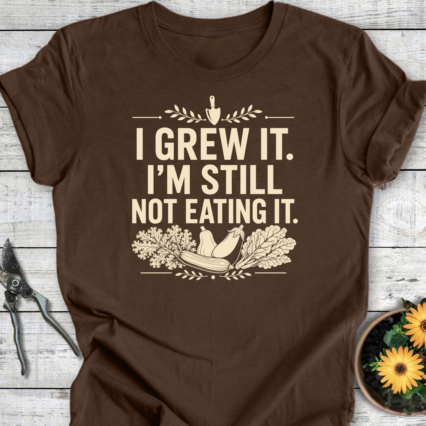 Printify T-Shirt Heather Brown / S I Grew It T-Shirt