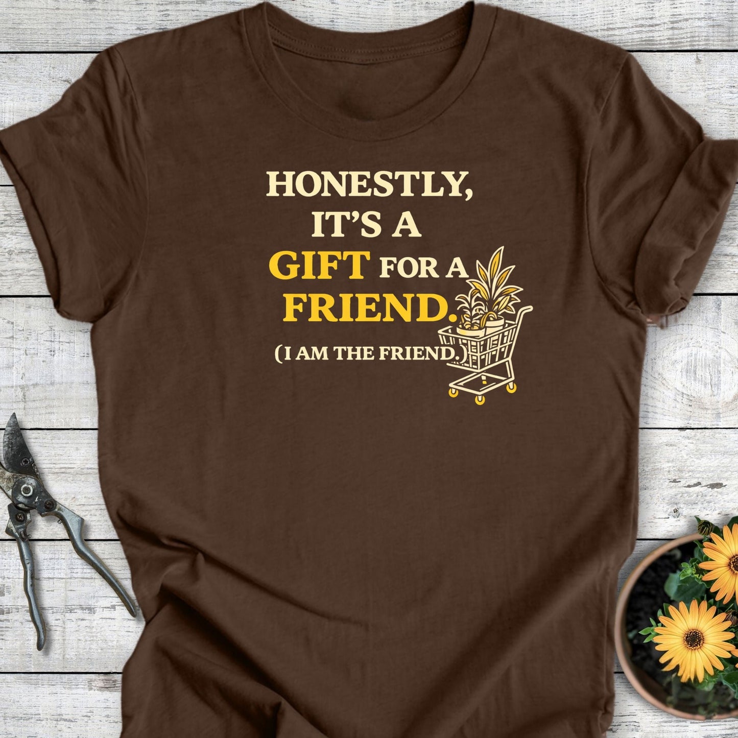 Printify T-Shirt Heather Brown / S It's a Gift T-Shirt