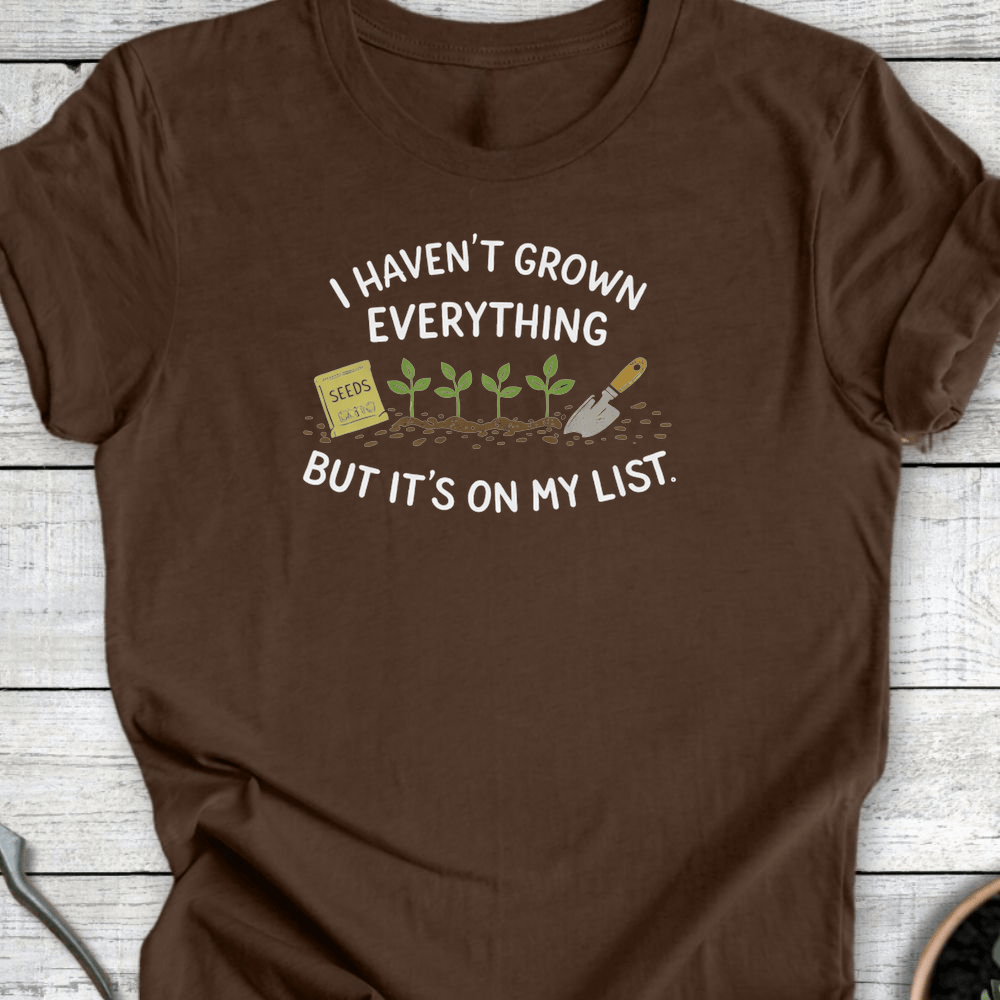 Printify T-Shirt Heather Brown / S It's On My List T-Shirt