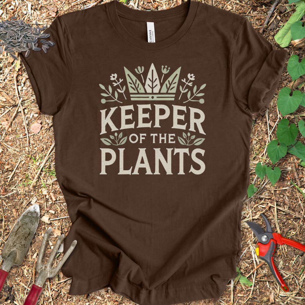 Printify T-Shirt Heather Brown / S Keeper of the Plants