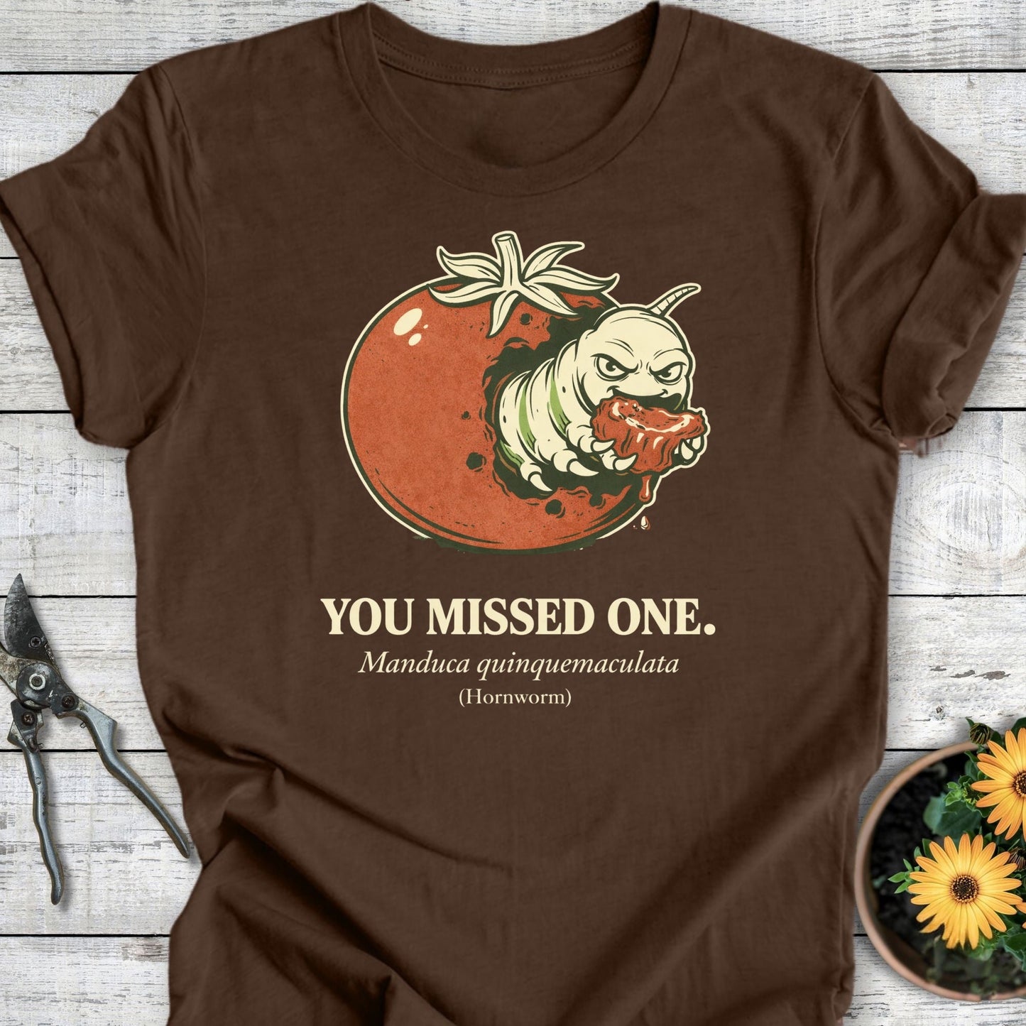 Printify T-Shirt Heather Brown / S Missed One T-Shirt