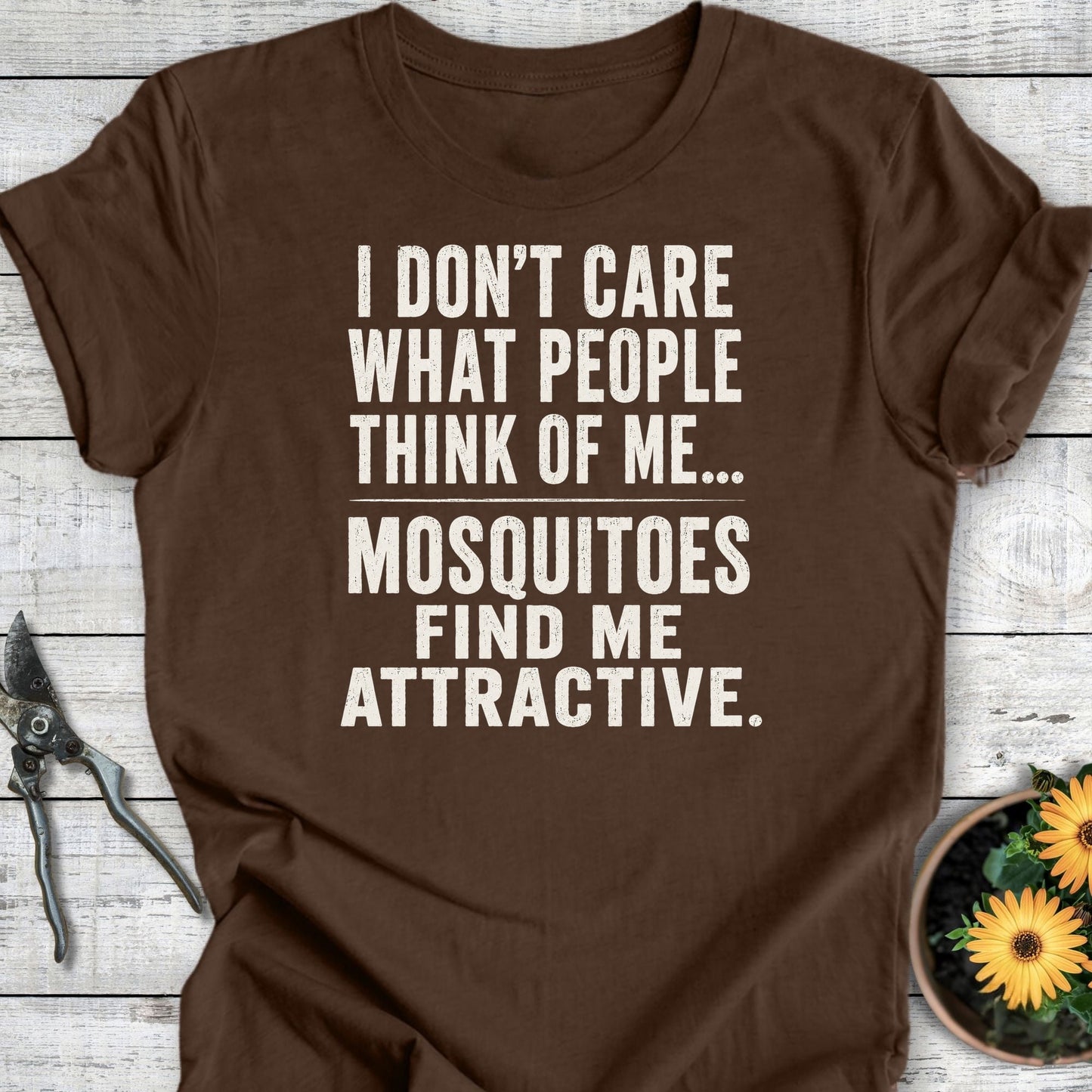 Printify T-Shirt Heather Brown / S Mosquitoes Like Me T-Shirt