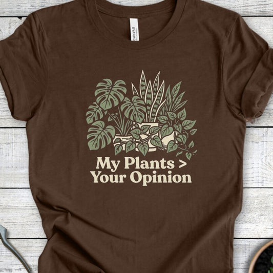 Printify T-Shirt Heather Brown / S My Plant T-Shirt