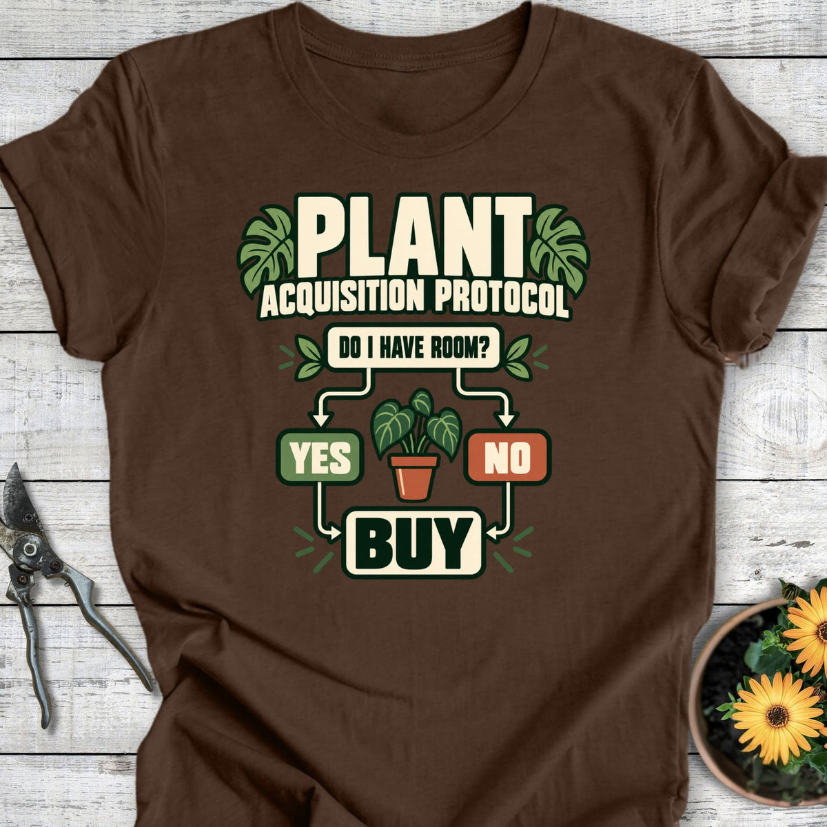 Printify T-Shirt Heather Brown / S Plant Acquisition T-Shirt