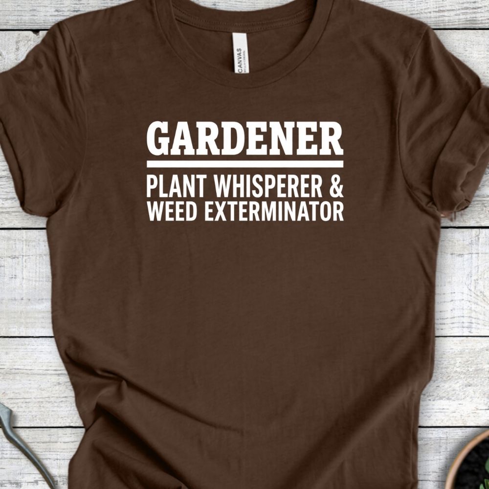 Printify T-Shirt Heather Brown / S Plant & Weed T-Shirt