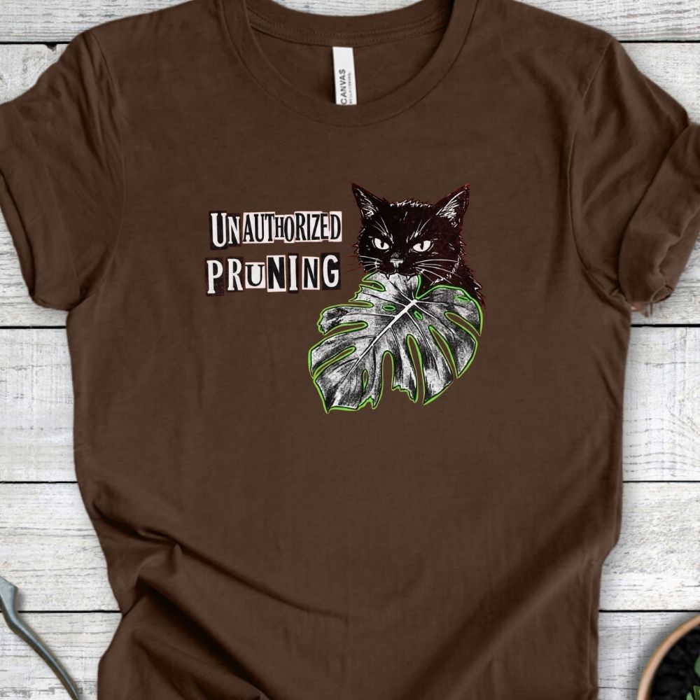 Printify T-Shirt Heather Brown / S Pruning T-Shirt