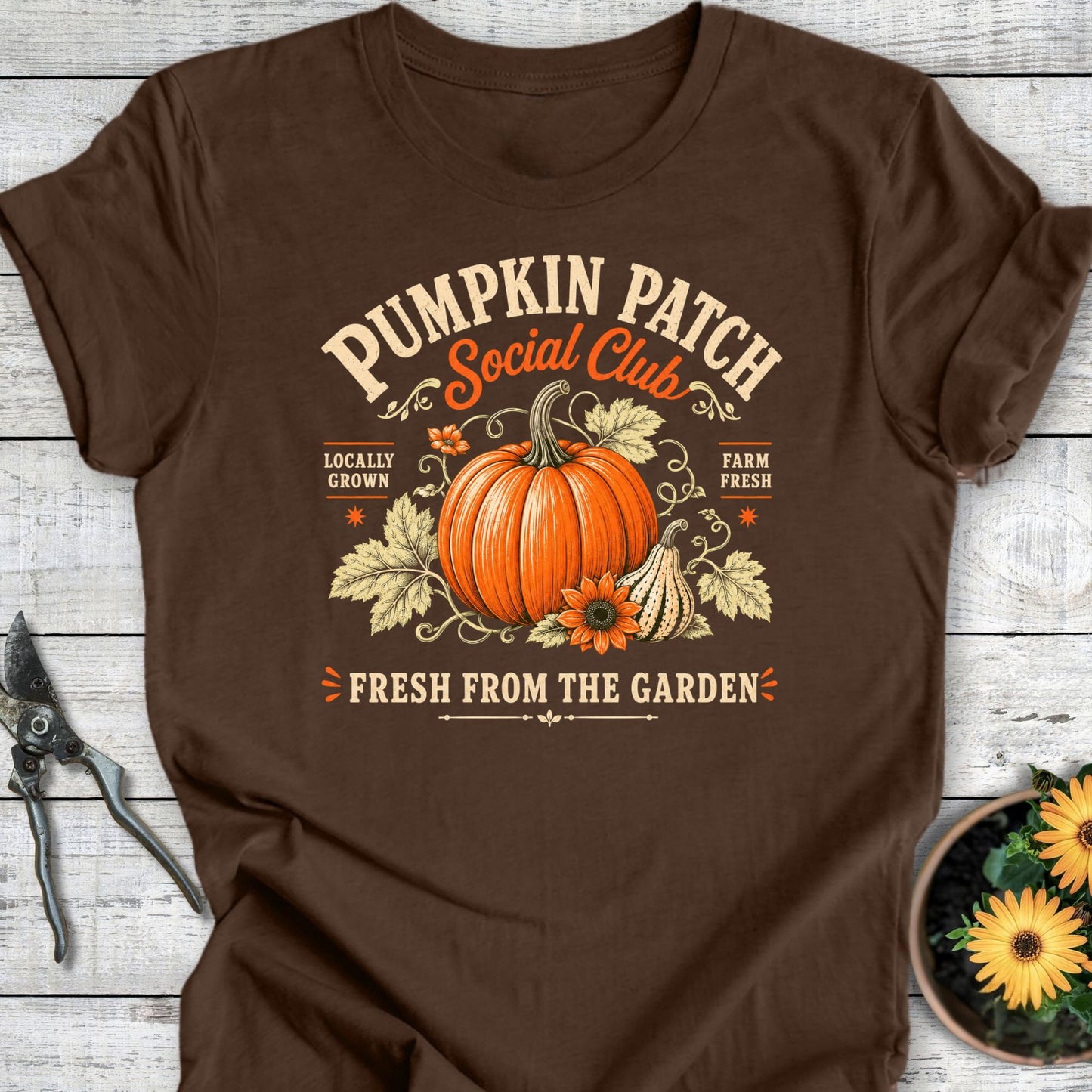 Printify T-Shirt Heather Brown / S Pumpkin Patch T-Shirt