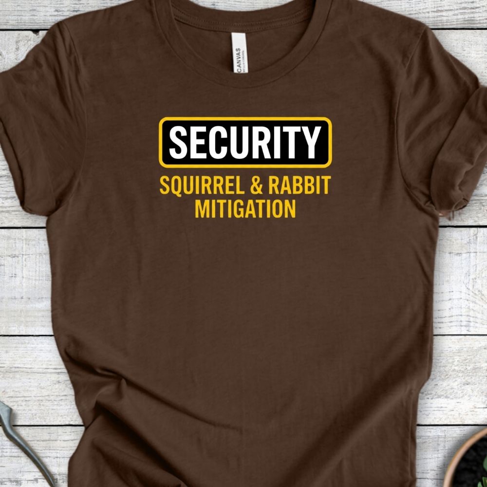 Printify T-Shirt Heather Brown / S Security T-Shirt
