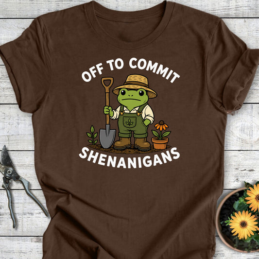 Printify T-Shirt Heather Brown / S Shenanigans T-Shirt