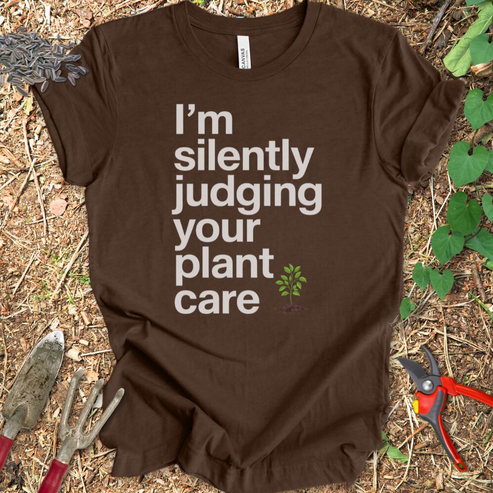 Printify T-Shirt Heather Brown / S Silently Judging