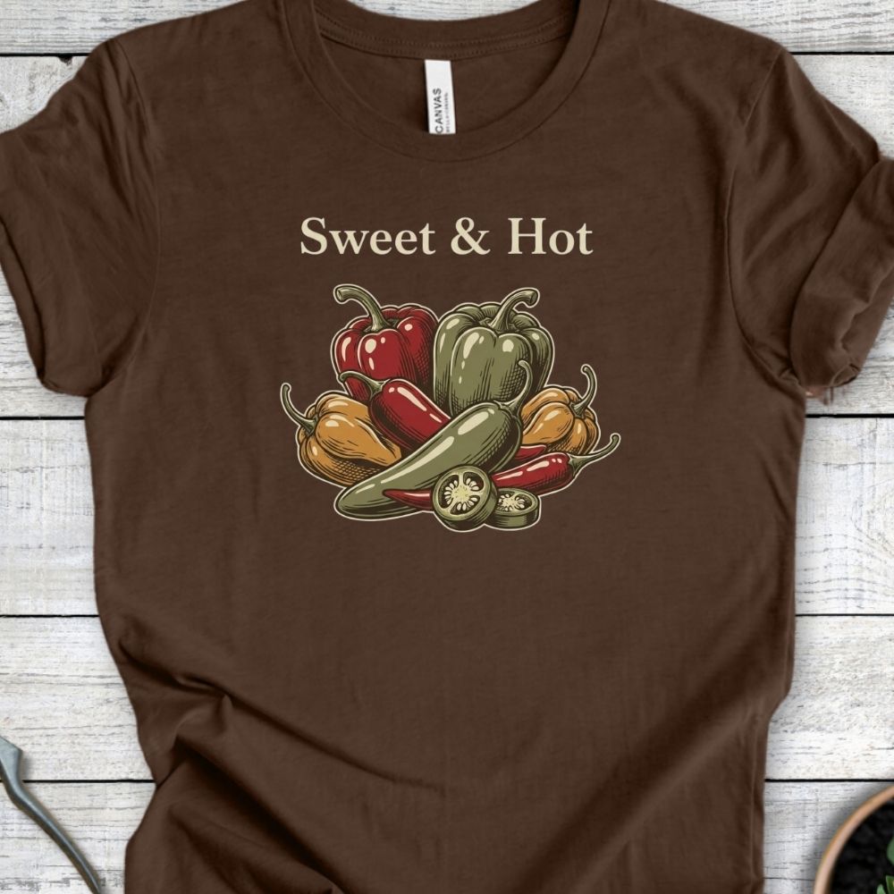 Printify T-Shirt Heather Brown / S Sweet & Hot T-Shirt