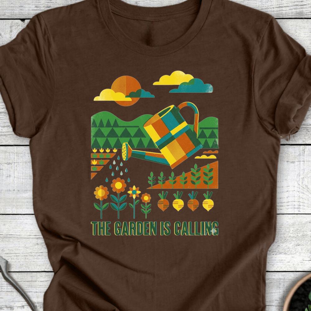Printify T-Shirt Heather Brown / S The Garden is Calling T-Shirt