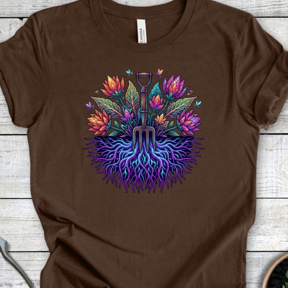 Printify T-Shirt Heather Brown / S The Root Nexus T-Shirt