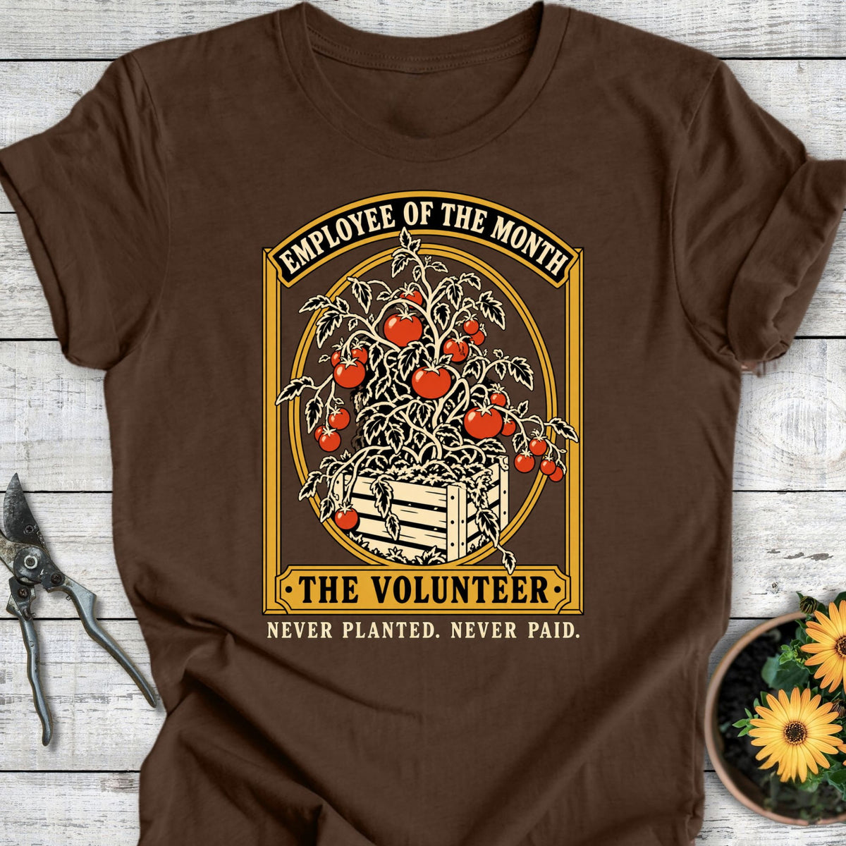 Printify T-Shirt Heather Brown / S The Volunteer T-Shirt
