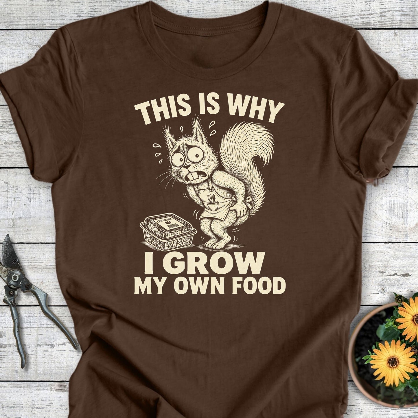 Printify T-Shirt Heather Brown / S This is Why T-Shirt