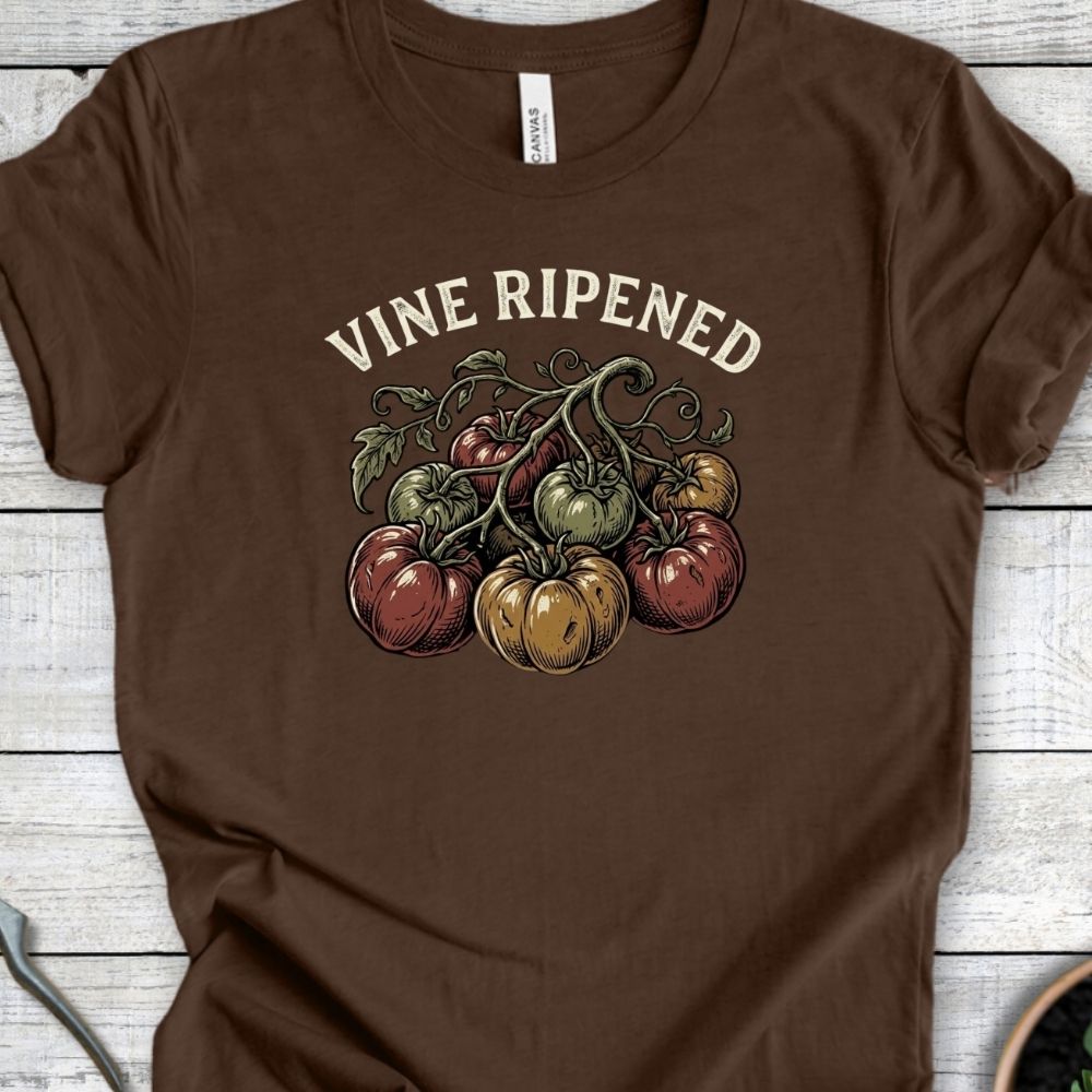 Printify T-Shirt Heather Brown / S Vine Ripened T-Shirt