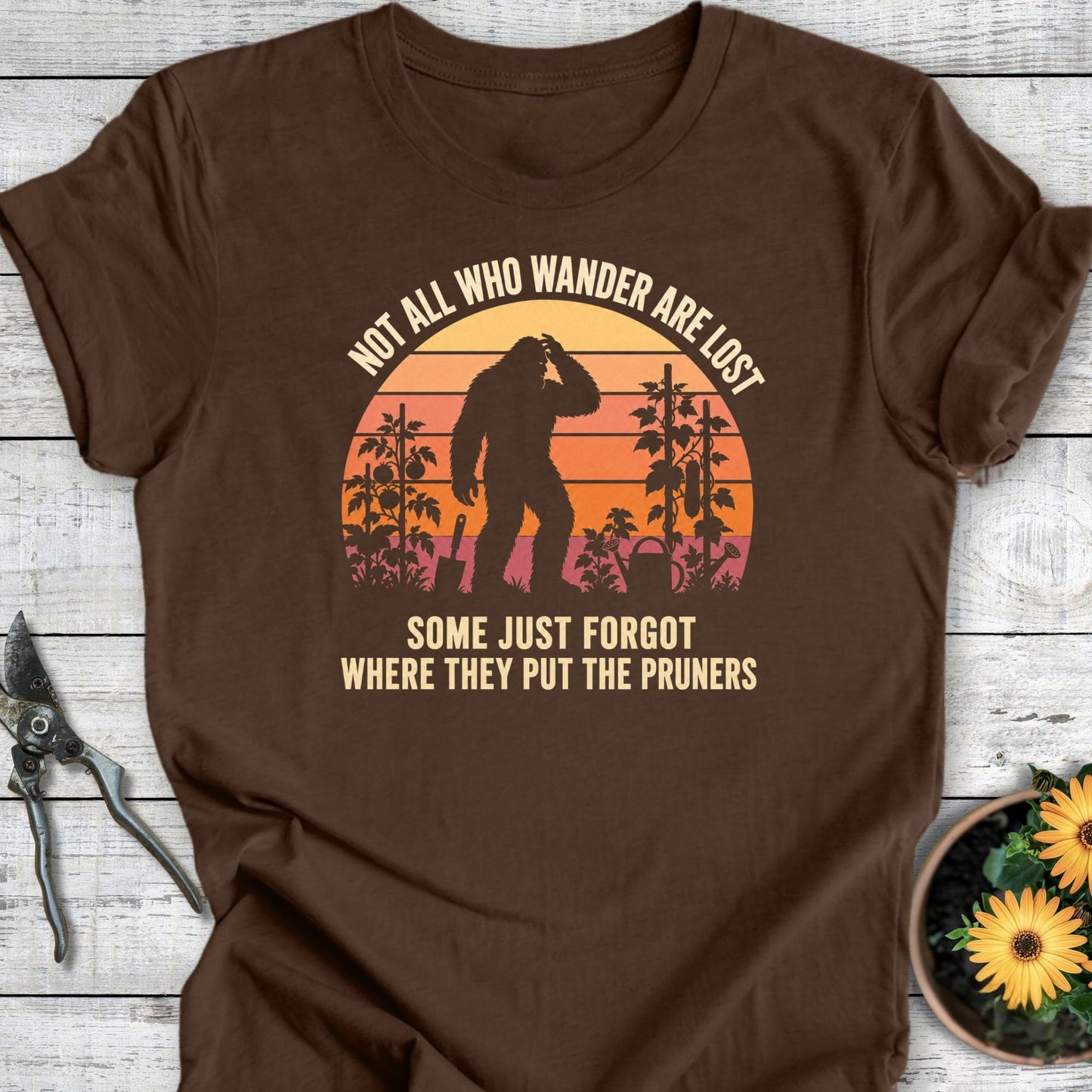 Printify T-Shirt Heather Brown / S Wander T-Shirt
