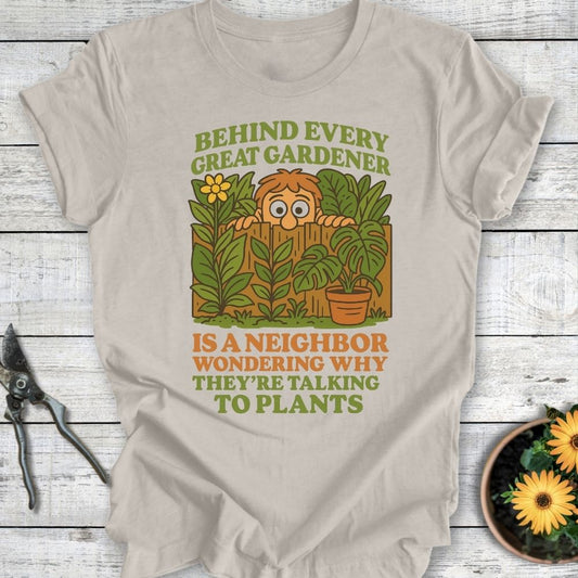 Printify T-Shirt Heather Dust / S Behind Every Gardener