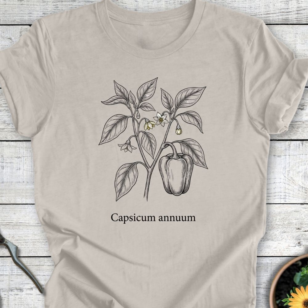 Printify T-Shirt Heather Dust / S Capsicum Annuum T-Shirt