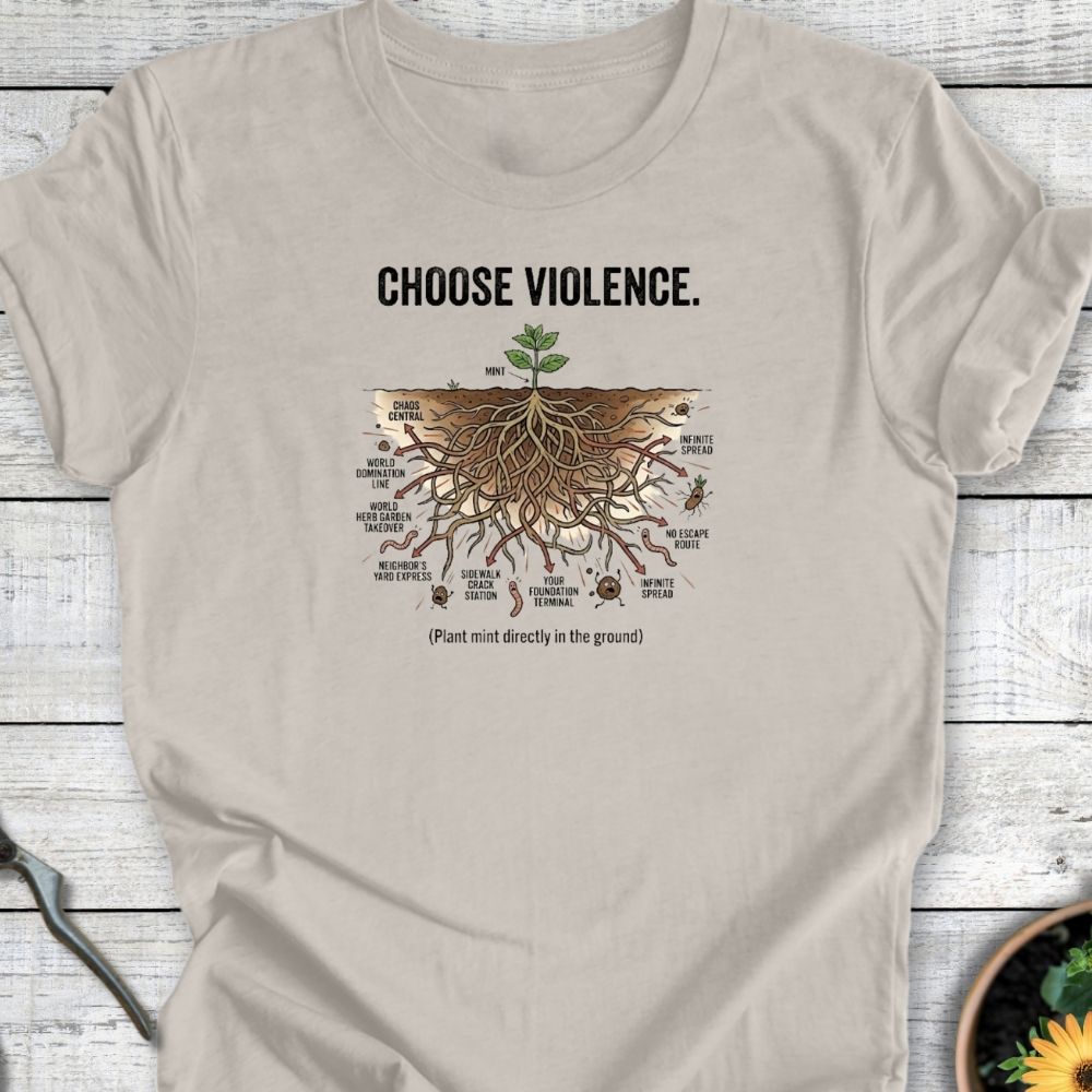 Printify T-Shirt Heather Dust / S Choose Violence T-Shirt