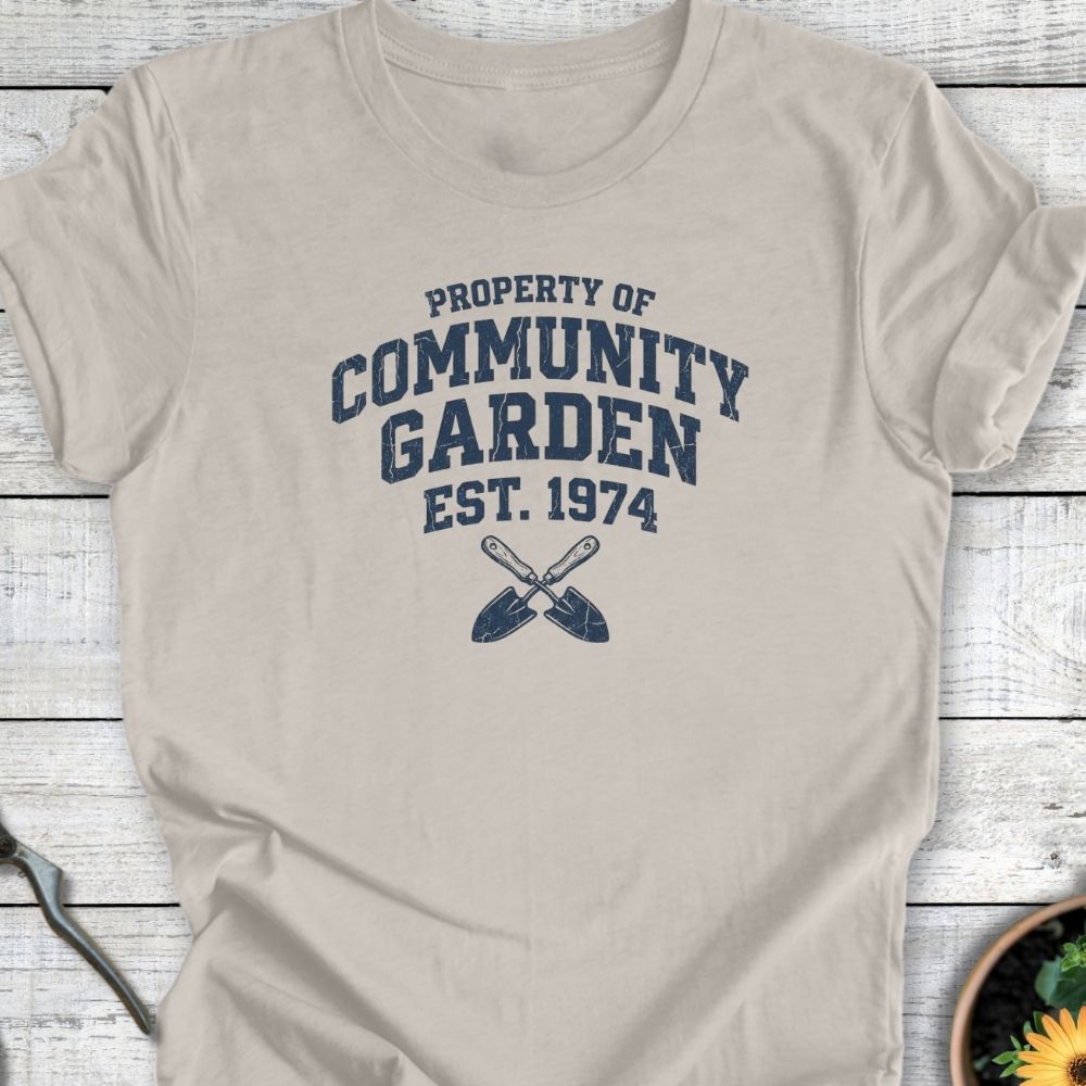Printify T-Shirt Heather Dust / S Community Garden T-Shirt