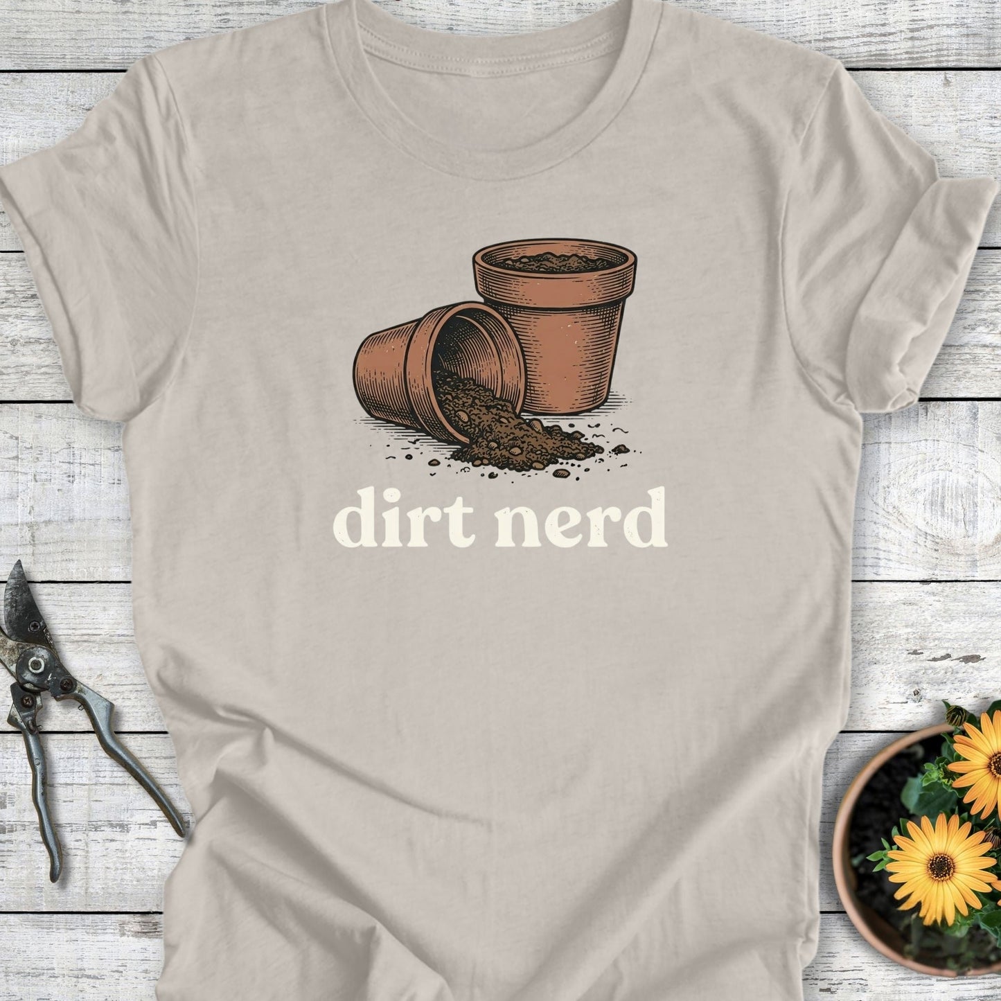 Printify T-Shirt Heather Dust / S Dirt Nerd T-Shirt