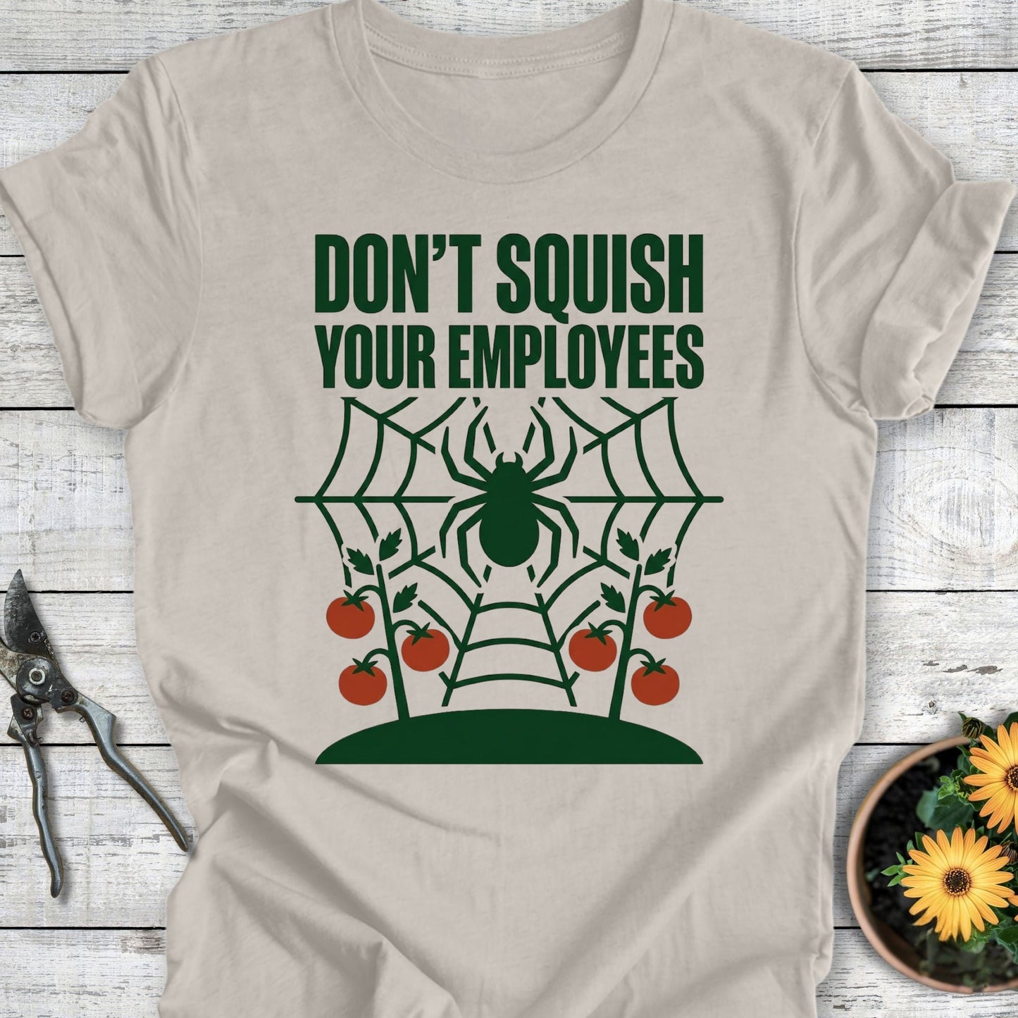 Printify T-Shirt Heather Dust / S Don't Squish T-Shirt