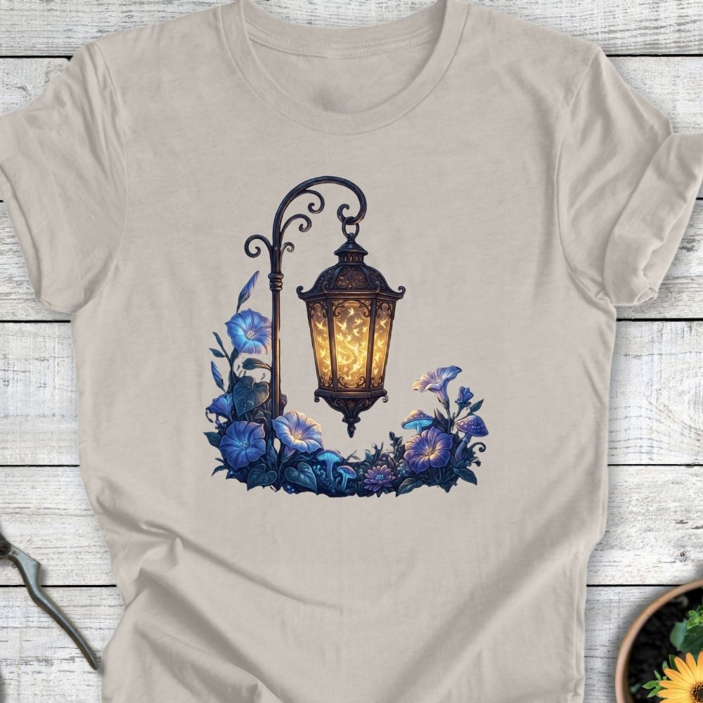 Printify T-Shirt Heather Dust / S Garden Lantern T-Shirt