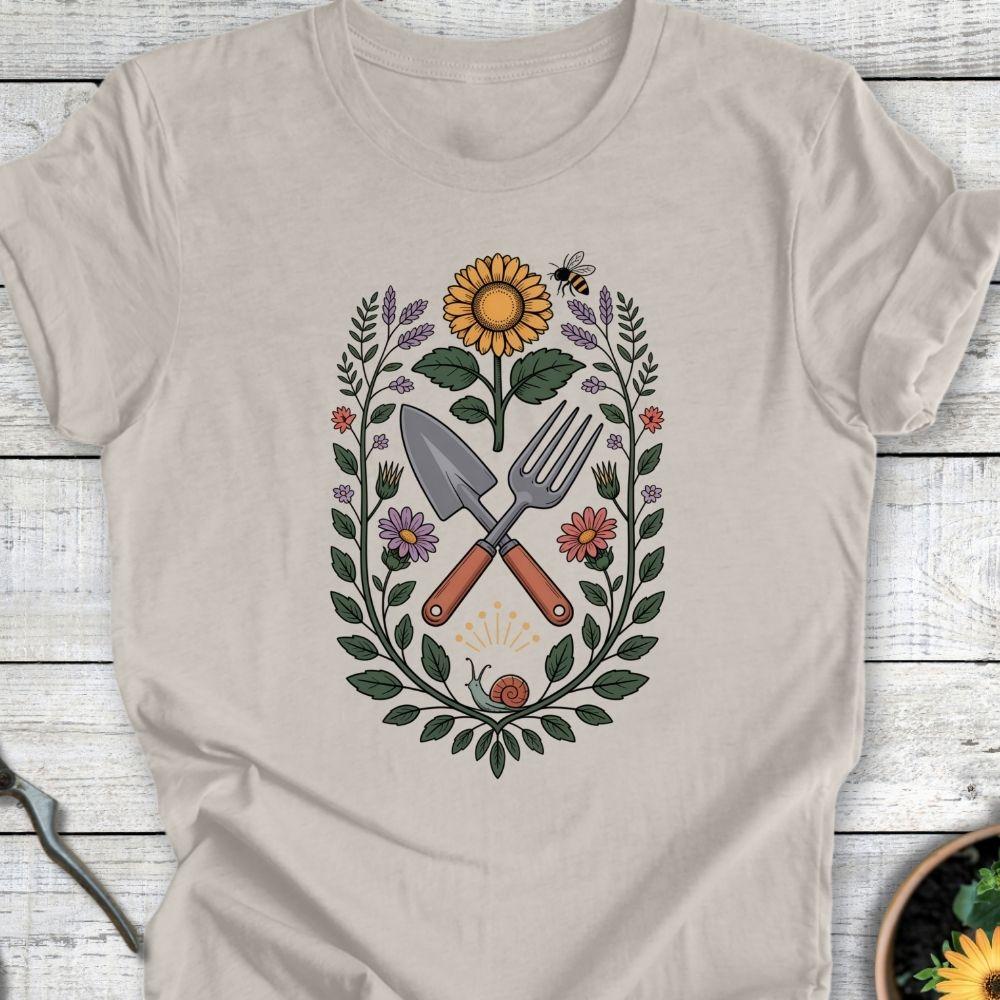 Printify T-Shirt Heather Dust / S Gardener’s Emblem