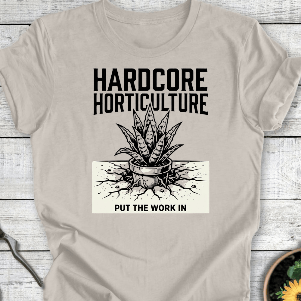 Printify T-Shirt Heather Dust / S Hardcore Horticulture II T-Shirt